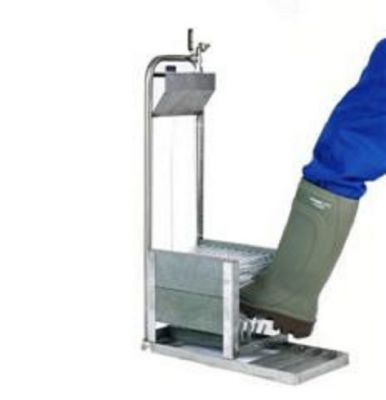 Laarzenreiniger rvs met schraapbeugel