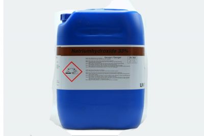 Natronloog | Natriumhyrdroxide 33% | Can 27 kg | 28 stuks