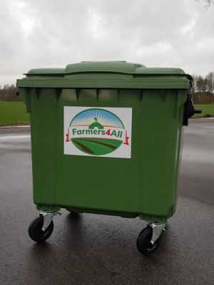 Farmers4all restafval rolcontainer | 1100 liter | Zonder contract 