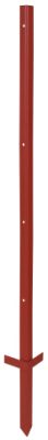 AKO Hoekstaal-paal rood gelakt 2mm, 115cm (10 stuks)