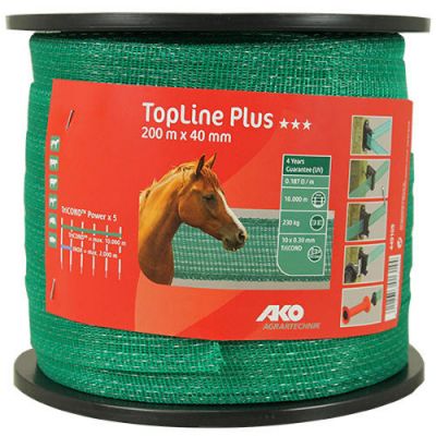 AKO TopLine Plus schriklint groen 4cm-200m