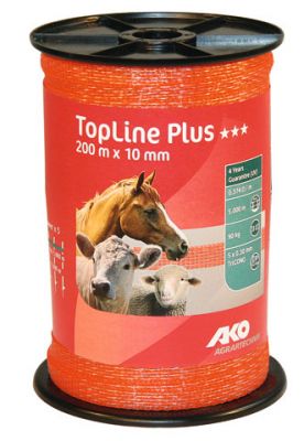 AKO TopLine Plus schriklint oranje 1cm-200m