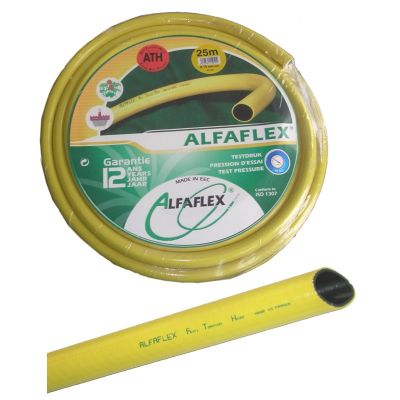 ALFAFLEX slang geel 1 1/4" (=32mm), 50m.