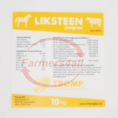 Liksteen Jongvee Fosfor | 10KG Per Stuk