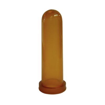 Kalverspeen | rubber | honing - transparant | 10 cm