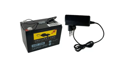 DestroyRAT Accu + Lader 12,8V 10Ah | Maxi-Prises 6000V
